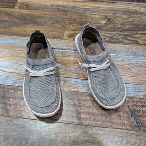 Hey Dude Blue & Orange Halo Slip-on Shoes Size 8